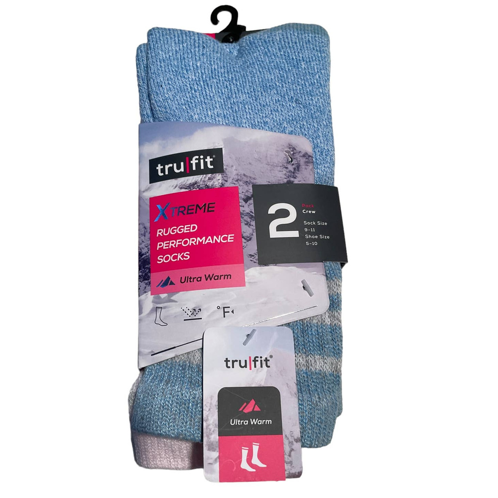 TruFit Women's Socks X-Treme Performance Ultra Warm 2 Pr/Pk